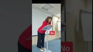 Posturas frente al atril al hablar en público