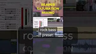 USE REAPER STOCK SATURATION FOR BASS  #musicproduction #reaper