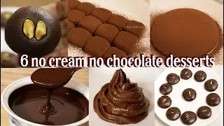 Chocolate Recipes Without Cream & Chocolate | Wow Delicious | 6 No Cream, No Chocolate Recipes