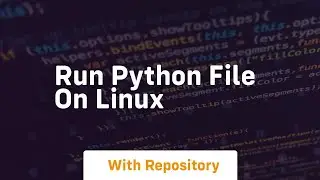 run python file on linux