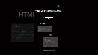 How To Make Volume Increase Button? | Html Css