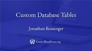 Custom Database Tables