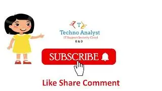 Join my channel, Techno Analyst RD, for the latest updates.