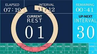 Interval Timer 30 Sec / 10 Sec Rest with electronic music