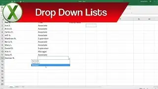 Excel Drop Down Lists | How to Change & Create a Custom Drop Down List or Menu in Excel