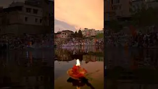 Experience the magical Goda aarti at Nashik ghat✨ 