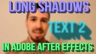 Long Shadows in Adobe After Effects Professional Tutorial How To Make Your Text Look 3D