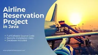 Airline Reservation System in Java with MySql, JDBC & Swing | Airline Management Project in Java