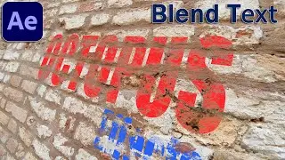 How to blend text or texture in After Effects 