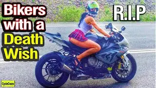 Motorcycle Riders With a DEATH WISH