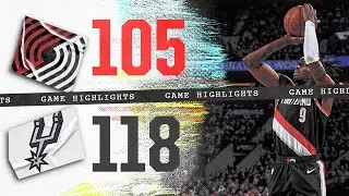 Portland Trail Blazers 105, San Antonio Spurs 118 | Game Highlights | Dec. 28, 2023