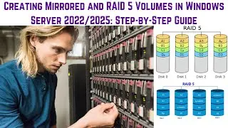 Creating Mirrored and RAID 5 Volumes in Windows Server 2022/2025: Step-by-Step Guide