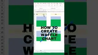 How to create Excel Waffle Chart 📈 Sinplified version 🔥🔥#excel #exceltips #exceltricks #chart