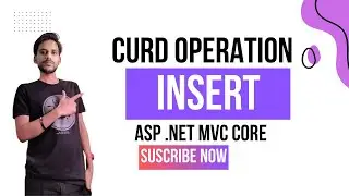 CRUD Operations  Insert Using ASP.NET Core MVC | Insert using AJAX , StoreProcedure And MVC | PART-1