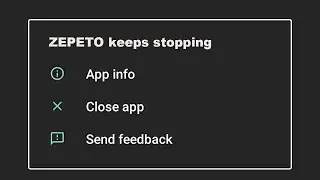 How To Fix ZEPETO App Keeps Stopping Error Problem Solved in Android