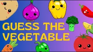 Guess the Vegetable Quiz for kids | Learn Vegetables | PreK Kindergarten Grade1 | Easy Fun Quiz Game