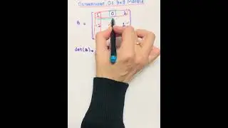 Determinant of 3x3 Matrix in 1 Minute. #algebra #education #maths #mathdotcom