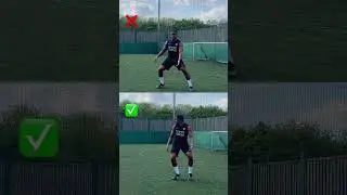 How to RECEIVE a Pass ⚽️✨ #football #footballtraining #cr7