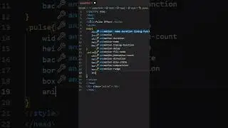 what is pulse effect in CSS || html