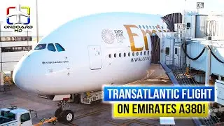 TRIP REPORT | To New York on Emirates A380! | Milan to New York | Emirates Airbus A380