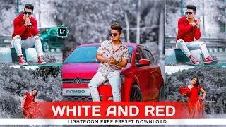 Lightroom Mobile Preset Free DNG | White & Red Preset | Lr Free Preset Download | Lr Preset Tutorial