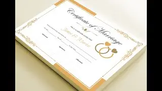 Marriage Certificate Design in MS Word | FREE Editable Template