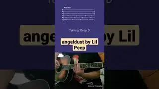 angeldust by Lil Peep- Acoustic Guitar Tab #shorts