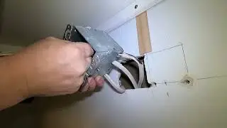 HOW TO CUT MOUNT AND SECURE ELECTRIC BOX INTO PLASTER WALL