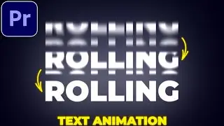 Scrolling Text Animation in Premiere Pro | Rolling Text Animation