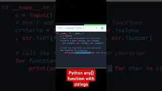 Python any() function with strings