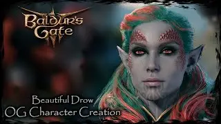 BALDUR'S GATE 3 || Beautiful Drow [Original Character #272] - Female Character Creation