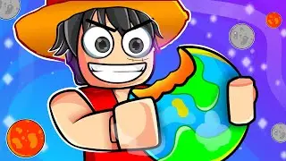 Luffy Plays EAT THE WORLD in Roblox!