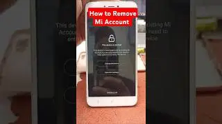 How to Remove mi account 