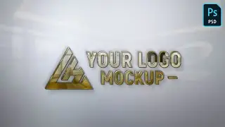 Glass Effects Logo Mockup On Office Background