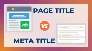 How to Create a Meta Title?  Difference between Page Title and Meta Title