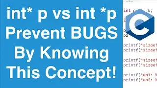 int *p vs int* p Pointer Declarations | C Programming Tutorial