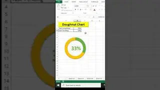 how to create a doughnut chart in excel 