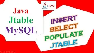 Java JTable MySQL Database Ep.01 -  Insert From jTextField,JComboBox,jRadioButton,Select,Fill JTable