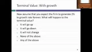 Session 11: Terminal Value Closure and First steps on the Loose Ends