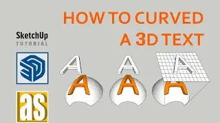 SketchUp Quick Tips _ Tips No-2_ Projected 3D text to any curved surface | SketchUp Tutorial