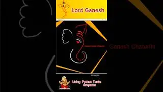 Lord Ganesh Drawing Using Python Turtle Graphics | Python Turtle Graphics #shorts #ganeshchaturthi