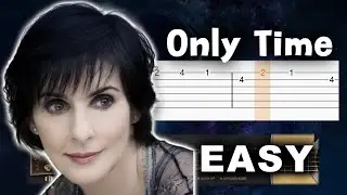 Enya - Only Time - EASY Guitar tutorial (TABS)