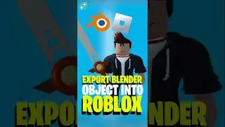 🎮 How To Export Your Blender Object Into Roblox! 🔥 #Shorts #Roblox #Blender #B3D