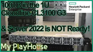 HPE Cloudline CL3100 G3 Power, Network, HDD & Rack - 1124