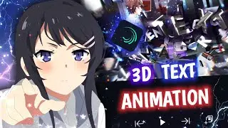 Tutorial 3D Text Animation AMV || Alight Motion