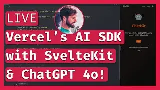 Vercel’s AI SDK with SvelteKit & ChatGPT-4o Connections with SvelteKit! 🤖 LIVE Coding & Chill 🔴