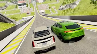 Expensive Cars vs Giant Ramp #2 – BeamNG.Drive