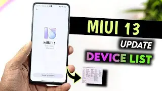 MIUI 13 Update Device List | MIUI 13