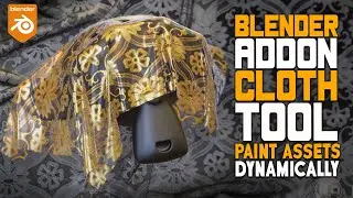 Blender Cloth Tool Addon - Create Dynamic Cloths