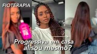 ALISEI MEU CABELO SOZINHA EM CASA COM A FIOTERAPIA | Fabíola Costa